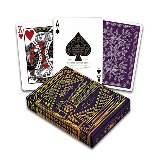 Playing Cards Monarchs Purple