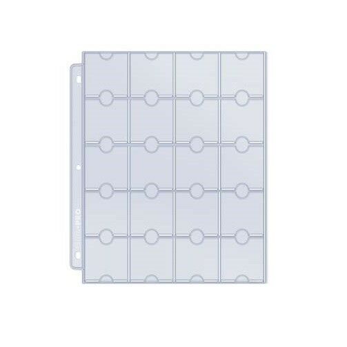 Ultra Pro - 20-Pocket Platinum Page for Coins and Tokens (10-pack)