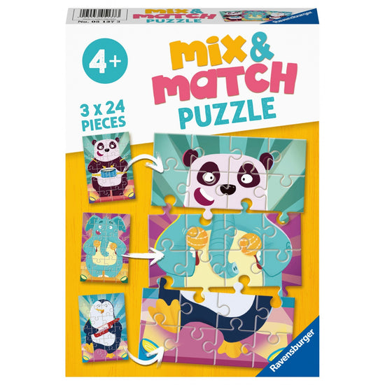 Ravensburger (5137) 2X24 Pcs Mix & Match Puzzle Funny Animals 05137 | Toys-shop.gr