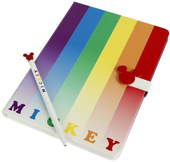 Disney Notebook with Pen Mickey Rainbow