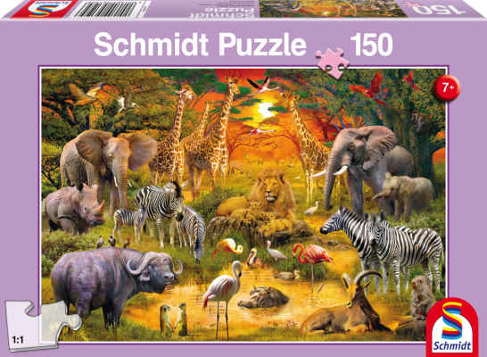 Schmidt 56195 Animals in Africa 150 pcs