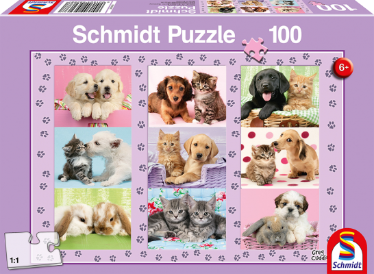 Schmidt 56268 My Animal Friends 100 pcs