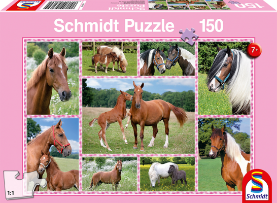 Schmidt 56269 Beautiful Horses 150 pcs