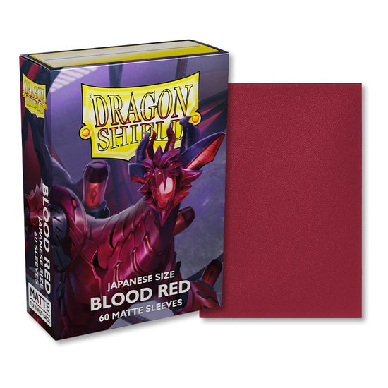 Dragon Shield Japanese size Matte Sleeves - Blood Red &