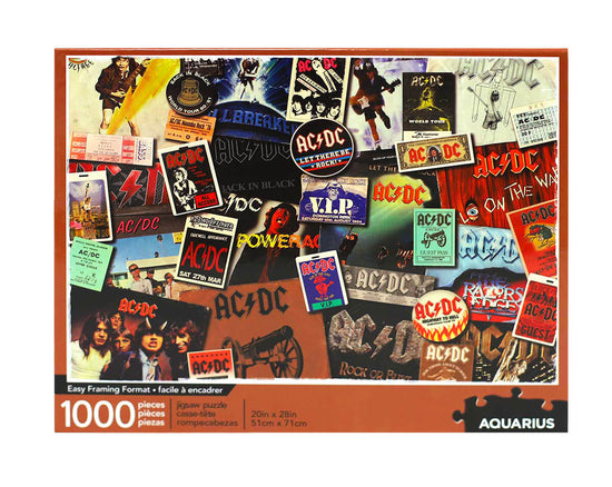 Aquarius AC/DC Albums 1000 Piece Jigsaw Puzzle