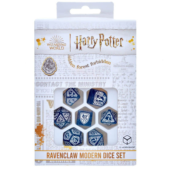 Harry Potter Dice Set Ravenclaw Modern Dice Set - Blue (7)