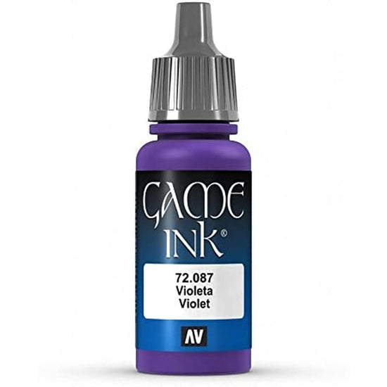 Vallejo 17ml Game Ink - Inky Violet Acrylic Paint 