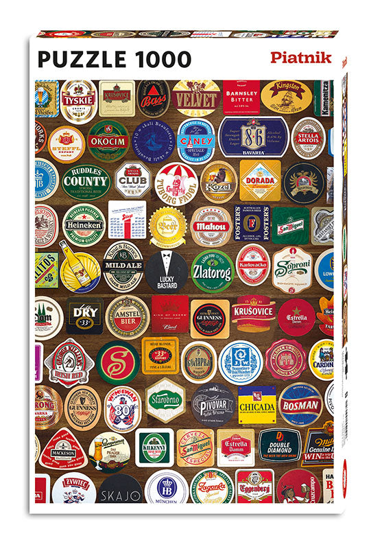 Piatnik (5517) - "Beer Mats" - 1000 pieces puzzle
