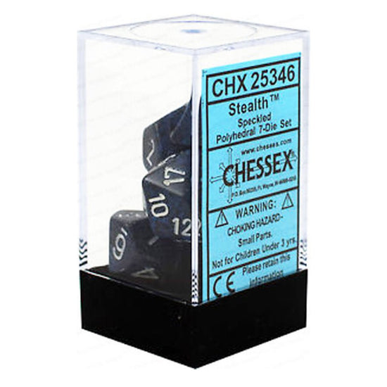 Chessex Speckled Polyhedral 7-Die Set - Stealth