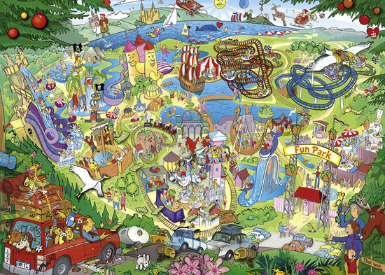 Heye Puzzle - 1000pcs Anders Lyon: Fun Park Trip