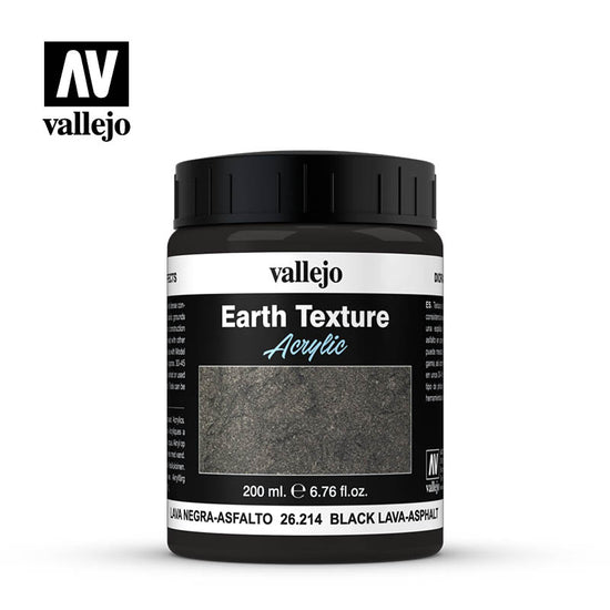 Vallejo 200ml Diorama Effects - Black Lava-Asphalt 