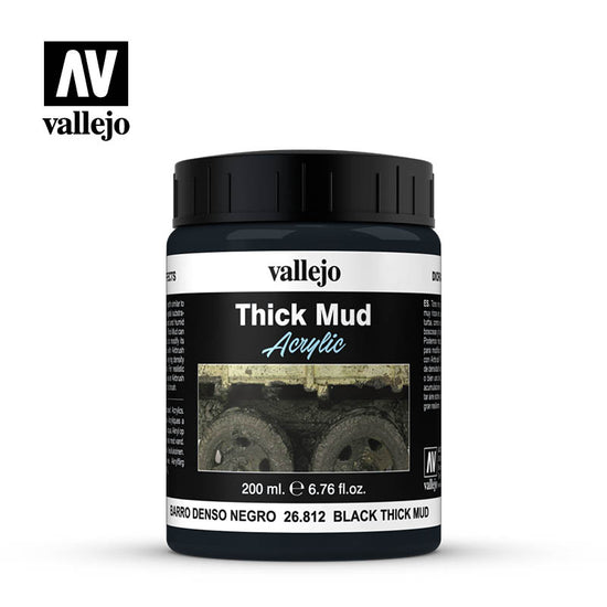 Vallejo 200ml Diorama Effects - Black Mud 
