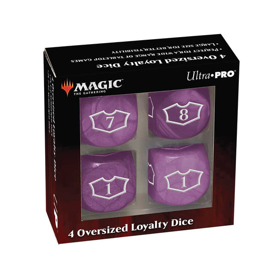 Ultra PRO - Deluxe 22MM Swamp Loyalty Dice Set with 7-12 for Magic: The Gathering