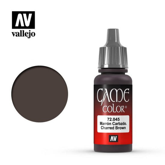 Vallejo 17ml Game Color - Charred Brown 