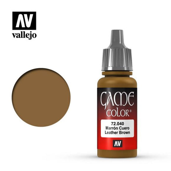 Vallejo 17ml Game Color - Leather Brown 