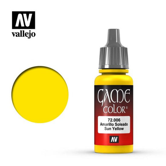 Vallejo 17ml Game Color - Sun Yellow 