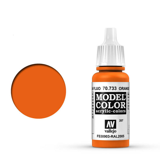 Vallejo 17ml Model Color - Fluorescent Orange 