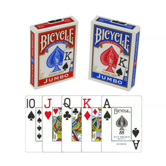 Bicycle Rider Back Pinochle Jumbo Index Red / Blue