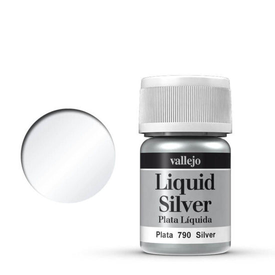 Vallejo 35ml Liquid Gold - Liquid Silver 