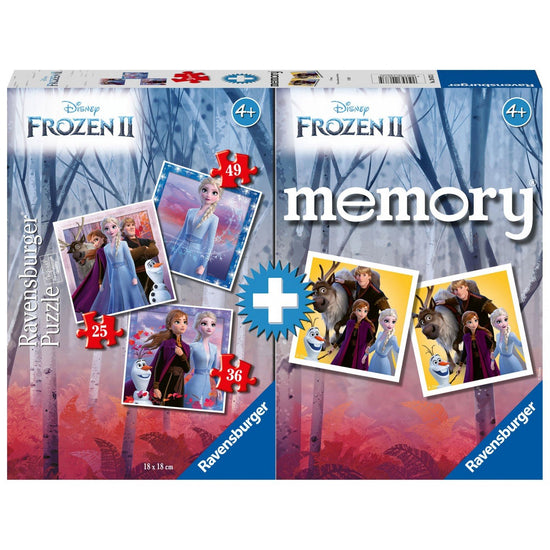 Ravensburger (20673) Memory + 3 Puzzles Frozen II