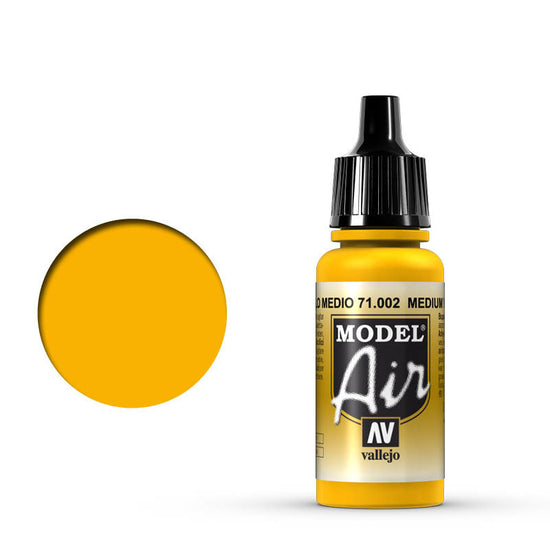 Vallejo 17ml Model Air - Medium Yellow 
