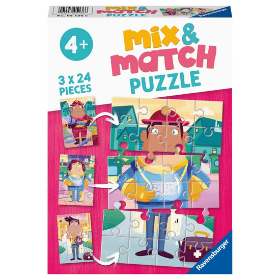 Ravensburger (5136) puzzle 3x24 pieces - Mix & Match: Working life
