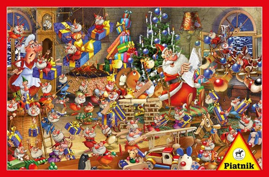 Piatnik (537943) - François Ruyer: "Christmas Chaos" - 1000 pieces puzzle