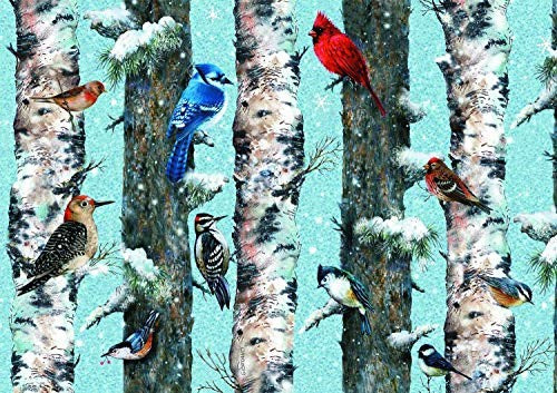 Piatnik (5514) - "Christmas Birds" - 1000 pieces puzzle