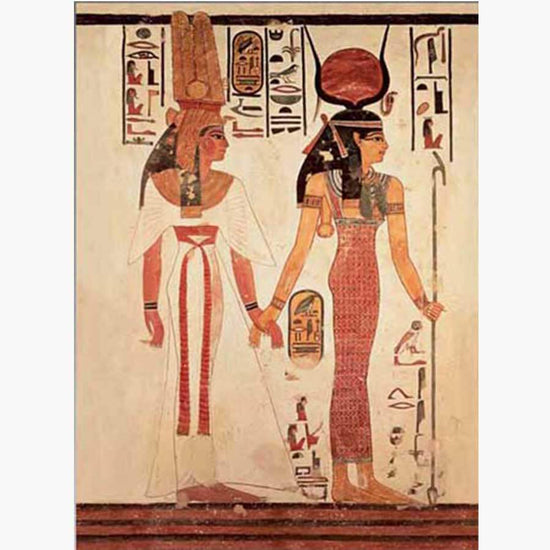 Art Stones Puzzle Egptian Art (Nefertari Preceded by Godess Isis)