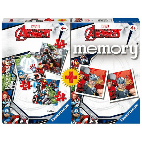 Ravensburger (20674) Memory + 3 Puzzles Avengers