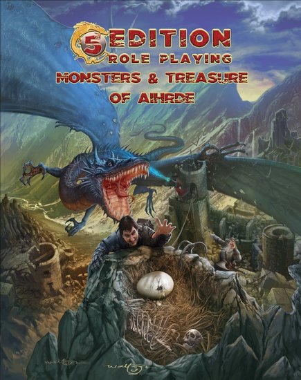 5th Edition Role Playing - Monsters &amp; Treasure of Aihrde