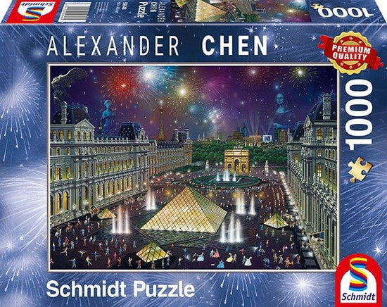 Schmidt Spiele 59648 Alexander Chen: "Fireworks at the Louvre" 1000 pcs