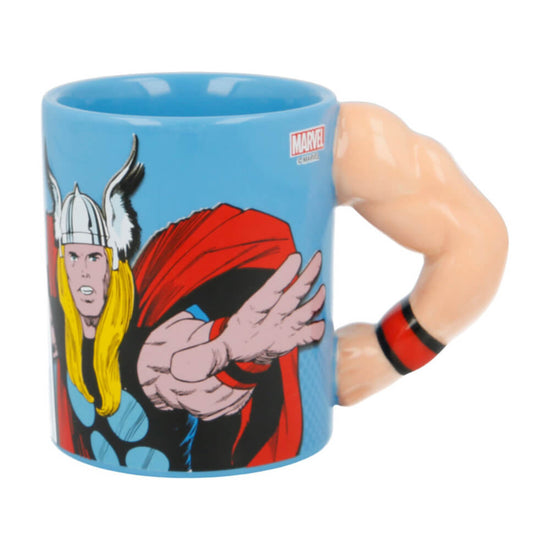Thor Ceramic Dolomite 3d Arm Mug 11 Oz