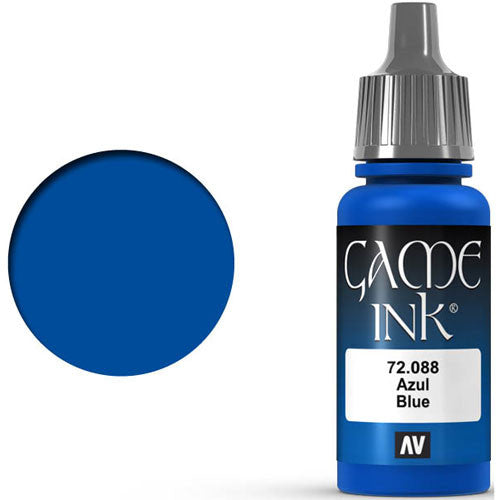 Vallejo 17ml Game Ink - Inky Blue Acrylic Paint 