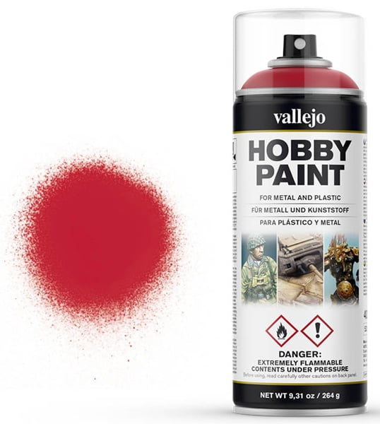 Vallejo 400ml Hobby Paint Spray - Bloody Red 