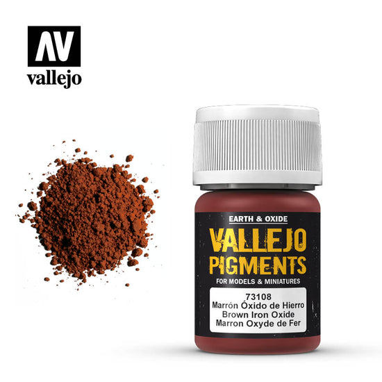 Vallejo 35ml Pigments - Brown Iron Oxide 