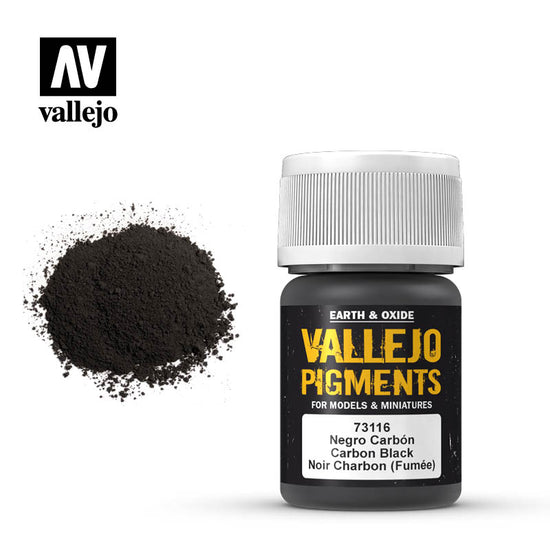 Vallejo 35ml Pigments - Carbon Black (Smoke Black) 