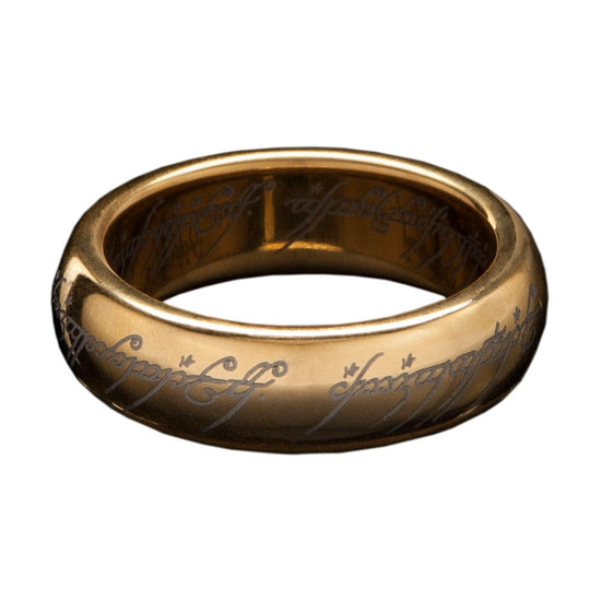 Lord of the Rings Tungsten Ring The One Ring (gold plated) Size 8