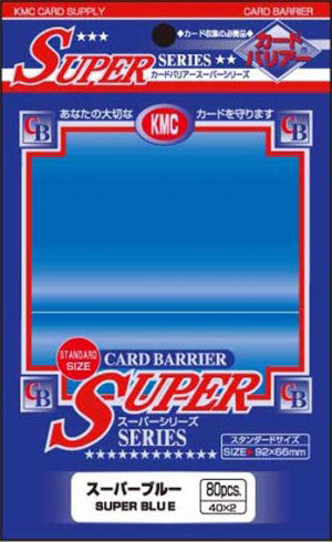 KMC Card Barrier Super Series Sleeves Super Blue (80)